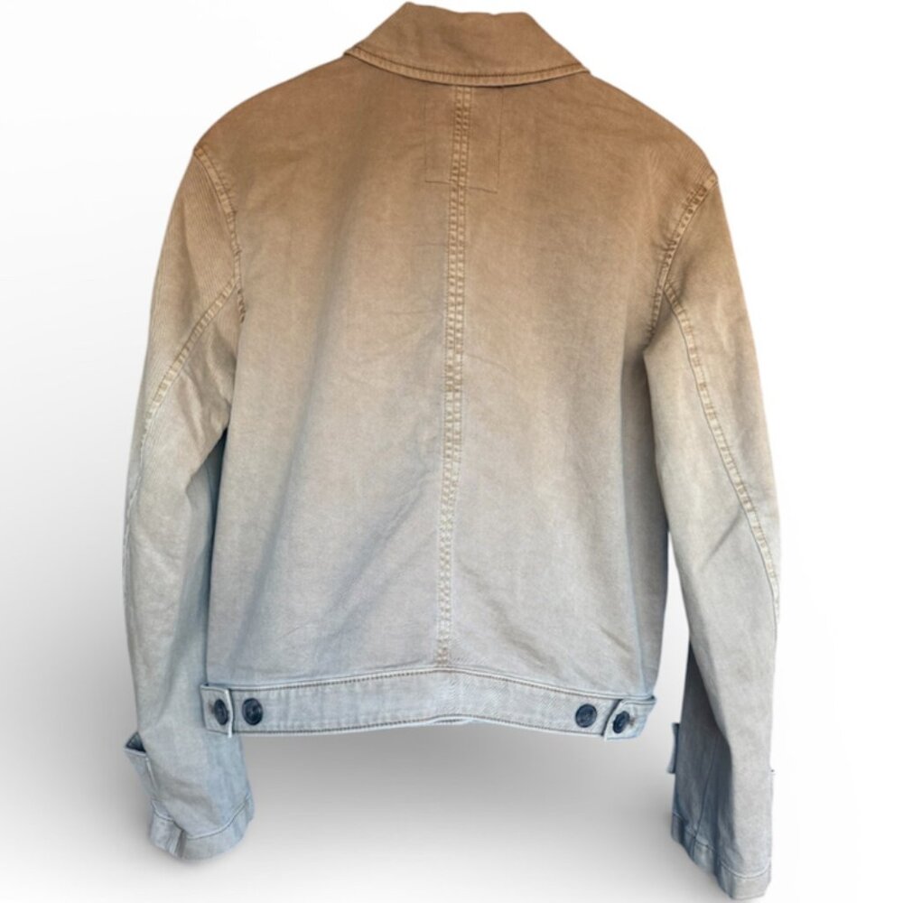 GAP Easy Utility Jacket Perfect Khaki XS Button Front Cotton Chore Coat - Picture 3 of 17